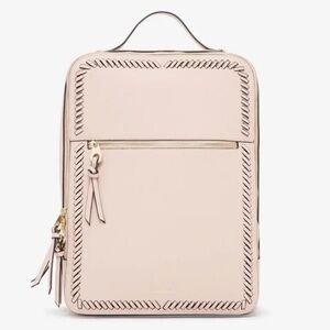 Calpak Cream Backpack with Gold Accents
